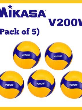 Mikasa Volleyball Mikasa V200W Volleyball Size 5 pack of 3